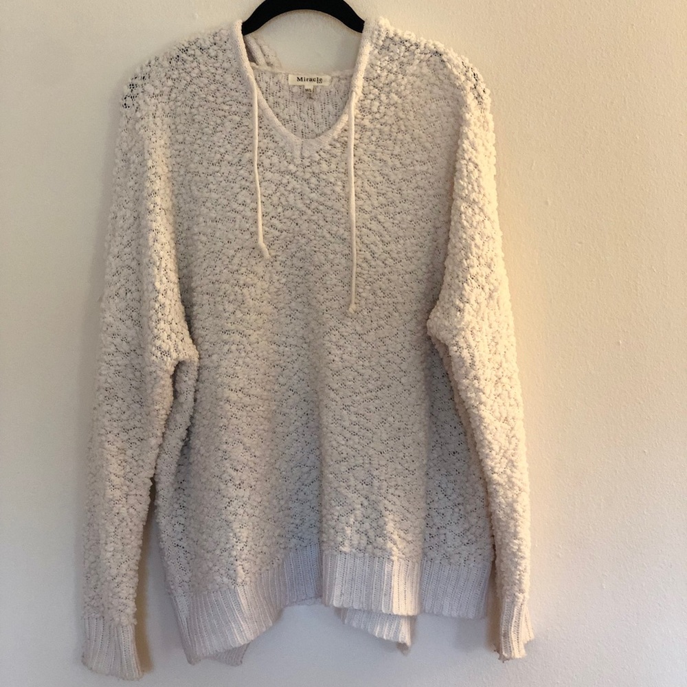 Knitted Pullover Hoodie